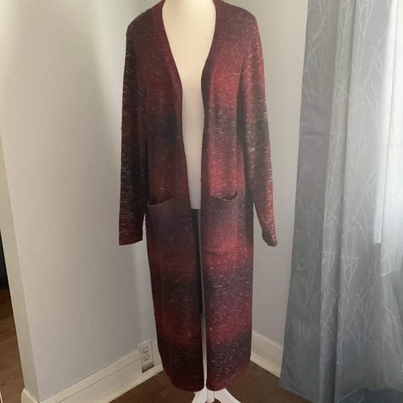 Long fine-knit cardigan - Picture 1 of 7